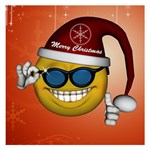 Funny Christmas Smiley With Sunglasses Small Memo Pads 3.75 x3.75  Memopad