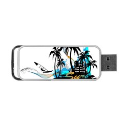 Surfing Portable Usb Flash (one Side) by EnjoymentArt