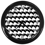 Pattern 361 Wall Clocks (Black)