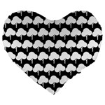 Pattern 361 Large 19  Premium Flano Heart Shape Cushions