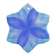 Abstract Lotus Flower 1 Ornament (snowflake)  by MedusArt
