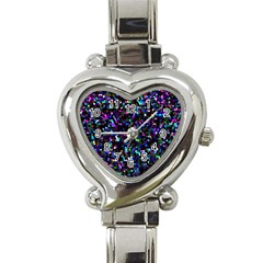 Glitter 1 Heart Italian Charm Watch by MedusArt