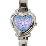Glitter 2 Heart Italian Charm Watch