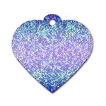 Glitter 2 Dog Tag Heart (Two Sides)