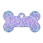 Glitter 2 Dog Tag Bone (Two Sides) Front
