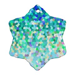 Mosaic Sparkley 1 Snowflake Ornament (2-side)