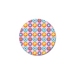 Chic Floral Pattern Golf Ball Marker by GardenOfOphir