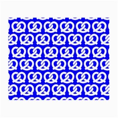 Blue Pretzel Illustrations Pattern Small Glasses Cloth (2-side) by GardenOfOphir