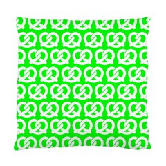 Neon Green Pretzel Illustrations Pattern Standard Cushion Cases (two Sides)  by GardenOfOphir