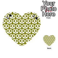 Olive Pretzel Illustrations Pattern Playing Cards 54 (heart)  by GardenOfOphir