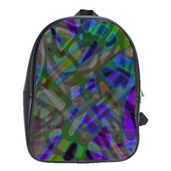 Colorful Abstract Stained Glass G301 School Bags (xl)  by MedusArt