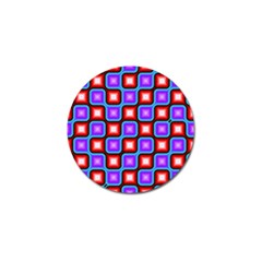 Connected Squares Pattern Golf Ball Marker (10 Pack) by LalyLauraFLM