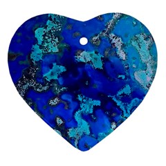 Cocos Blue Lagoon Heart Ornament (2 Sides) by CocosBlue