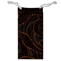 Retro Abstract Orange Black Jewelry Bags by ImpressiveMoments