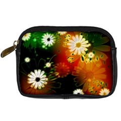 Awesome Flowers In Glowing Lights Digital Camera Cases