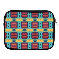 Blue Red And Yellow Shapes Pattern Apple Ipad 2/3/4 Zipper Case by LalyLauraFLM