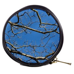 Leafless Tree Branches Against Blue Sky Mini Makeup Bags by dflcprints