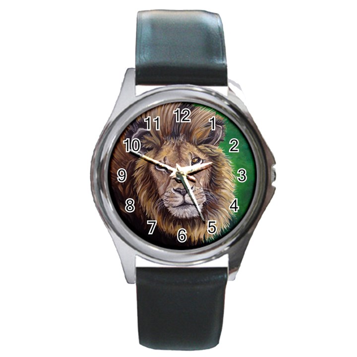 Lion Round Metal Watches