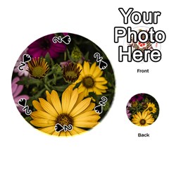 Beautiful Colourful African Daisies  Playing Cards 54 (round)  by OZMedia