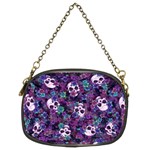 Flowers and Skulls Chain Purse (Two Sided)  Back