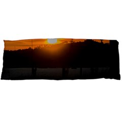 Aerial View Sunset Scene Of Montevideo Uruguay Body Pillow Cases Dakimakura (two Sides)  by dflcprints