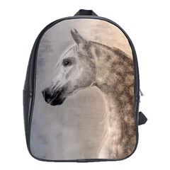 Grey Arabian Horse School Bags (xl)  by TwoFriendsGallery