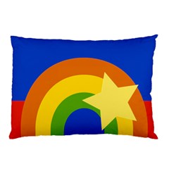 Rainbow Pillow Case (two Sides) by Ellador