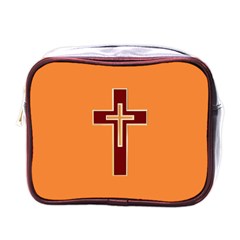 Red Christian Cross Mini Toiletries Bag (one Side) by igorsin