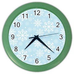 Frosty Color Wall Clocks by Kathrinlegg
