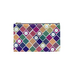 Dots And Squares Cosmetic Bag (small)  by Kathrinlegg