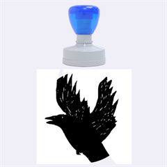 Crow Rubber Round Stamps (large)