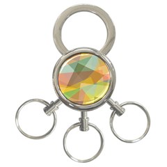 Fading Shapes 3-ring Key Chain by LalyLauraFLM