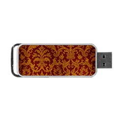 Royal Red And Gold Portable Usb Flash (one Side) by trendistuff
