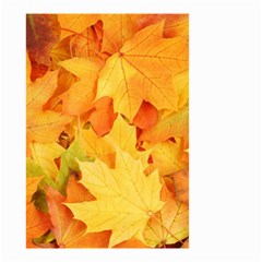 Yellow Maple Leaves Small Garden Flag (two Sides) by trendistuff