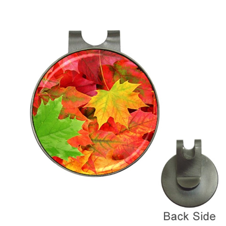 AUTUMN LEAVES 1 Hat Clips with Golf Markers