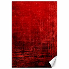 Shades Of Red Canvas 12  X 18   by trendistuff