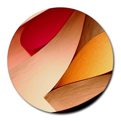 Pretty Abstract Art Round Mousepads by trendistuff
