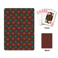 Distorted Polka Dots Pattern Playing Cards Single Design by LalyLauraFLM