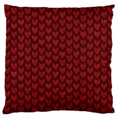 Red Reptile Skin Standard Flano Cushion Cases (two Sides)  by trendistuff