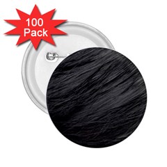 Long Haired Black Cat Fur 2 25  Buttons (100 Pack)  by trendistuff