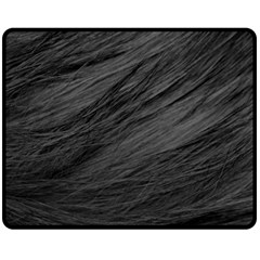 Long Haired Black Cat Fur Double Sided Fleece Blanket (medium)  by trendistuff