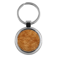Light Brown Fur Key Chains (round)  by trendistuff