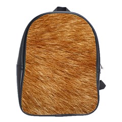 Light Brown Fur School Bags(large)  by trendistuff