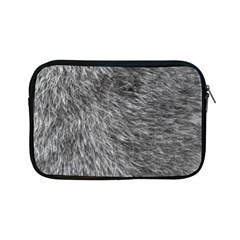 Grey Wolf Fur Apple Ipad Mini Zipper Cases by trendistuff