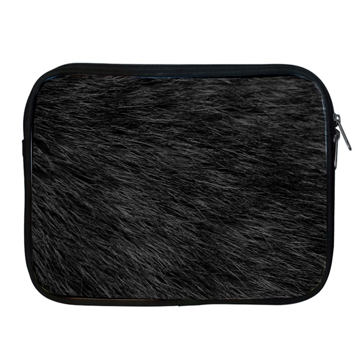 BLACK CAT FUR Apple iPad 2/3/4 Zipper Cases