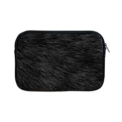 Black Cat Fur Apple Ipad Mini Zipper Cases by trendistuff