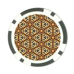 Faux Animal Print Pattern Poker Chip Card Guards by GardenOfOphir