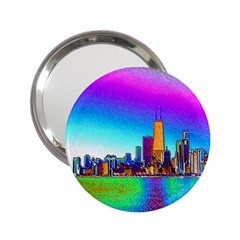 Chicago Colored Foil Effects 2 25  Handbag Mirrors by canvasngiftshop