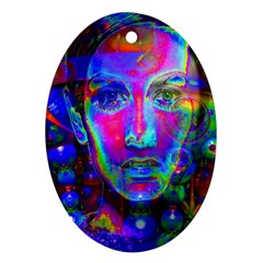 Night Dancer Oval Ornament (two Sides) by icarusismartdesigns