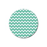 Chevron Pattern Gifts Rubber Round Coaster (4 pack) 